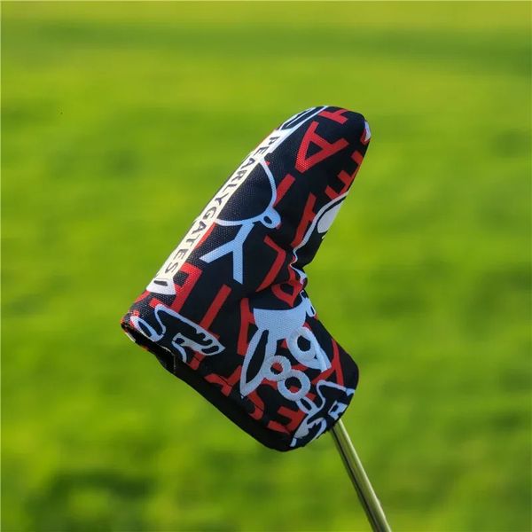 Outros produtos de golfe Muitos estilos Magnetic Putter Cover Club Head Covers para Leather Blade Headcover 231219