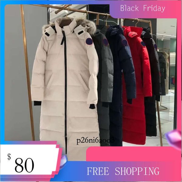 Designer canadenses gansos homens puffer para baixo jaqueta das mulheres para baixo parkas inverno grosso casacos quentes moda carta bordado longo jaqueta casual 633