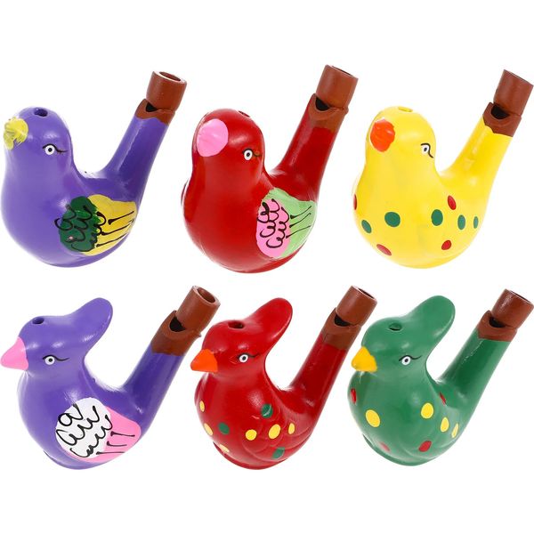 Fischietti per uccelli in ceramica Divertenti fischietti per acqua rumorosi Strumenti musicali per il bagno Giocattoli Bomboniere per bambini Regalo Stile casuale 231220