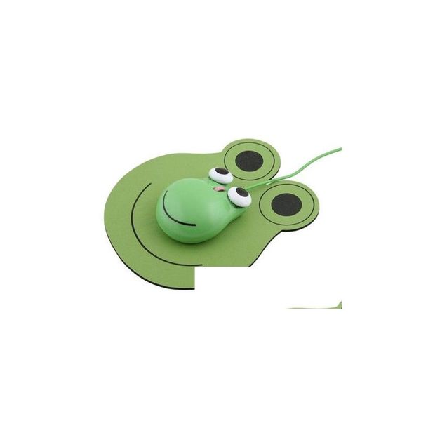 Mäuse Schöne Froschförmige USB-Maus für Computer/Laptop Mode Cartoon Prince 3D Wired Optical Home Office Einzigartige Drop-Lieferung Compu Dhbsf