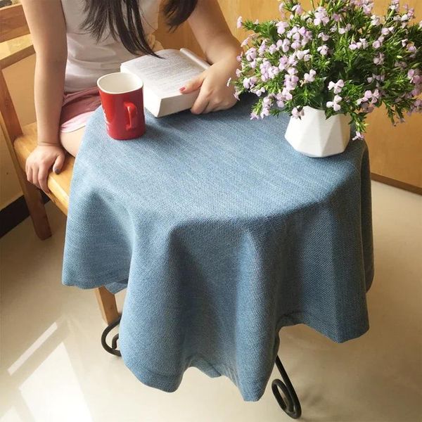Toalha de mesa redonda toalha de mesa circular quadrada personalizada café minimalista fundo de jantar rural