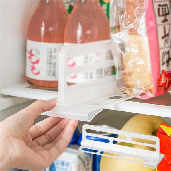 Armazenamento de roupas A cozinha de divisor ajustável tem muitos usos duráveis, fácil de limpar a limpeza livre, organizador de refrigerador de prateleira livre, verão