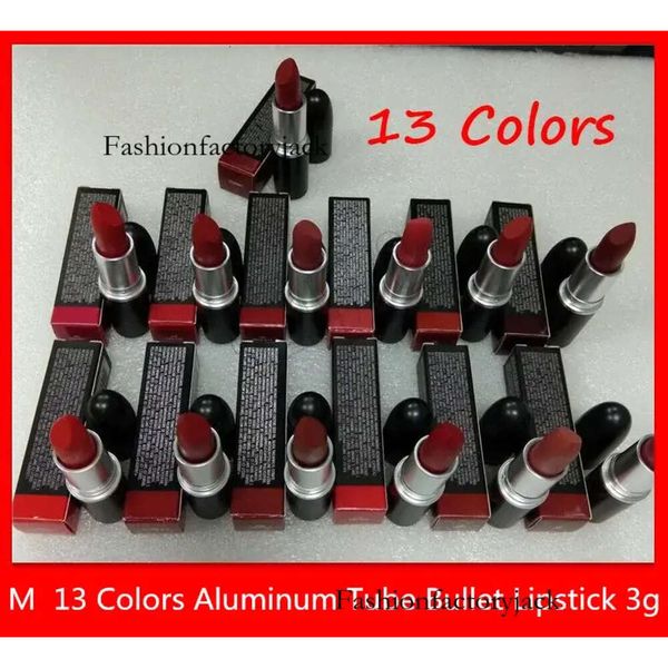 Il più venduto Classic M Lip Makeup Rossetto opaco Gloss Vintage Bullet Rossetto Crema Sexy 13 colori 3g Nuovo packaging