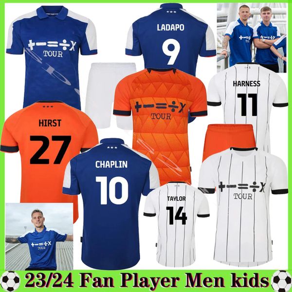 23 24 Ipswich Town Chaplin Camisas de futebol Burns Hirst Burns Broadhead Luongo Ball 2023 2024 Home Away Terceiro Homens Crianças Jersey Camisas de Futebol