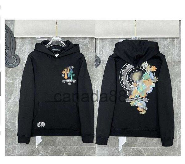 Mens Pulôver Hoodie Luxo Designer Zipper Moletons Ferradura Cruz Impressão Marca Ch Hoodies Mulheres Casual Solto Camisola Jaquetas Xx FQO8