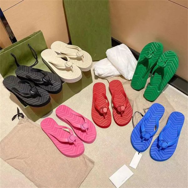 Designer-Flip-Flops, Damenmode, einfache Jugend-Strandhausschuhe, Damen-Mokassin-Schuhe, Sandalen, Damenzimmer, flache Slides, Haus-Pantoufle-Innenpantoffeln