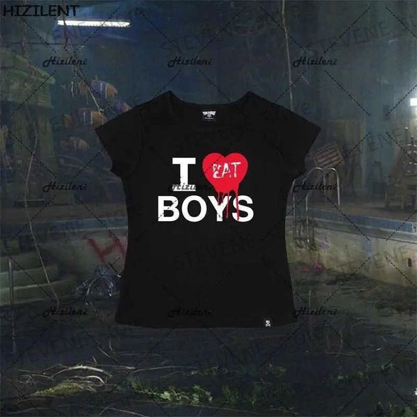 Kadın T-Shirt Grafik Baskı Kawaii Y2K mahsul üst tshirts Vintage Goth Harajuku Fairy Grunge Üst Kadın Giysileri Estetik 90S O-boyun üstleri Sevimli T231220