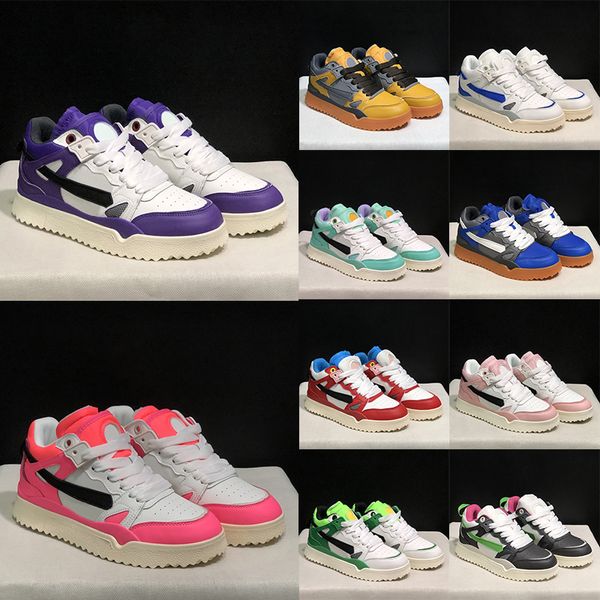 Vendita all'ingrosso OG Designer Midtop Sponge Scarpe casual Donna Uomo Bianco Marca Fuori ufficio Sneaker Frecce Motivo Scarpe da ginnastica Nero Rosa Verde Panda Sneakers basse con piattaforma