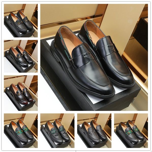 21Model Designer Herrenschuhe 2023 Neue Mode Reifer Mann Oxford Lederschuhe Gesellschaftsschuhe Casual Business Spitzschuh Kleid Fahren Arbeitsschuhe