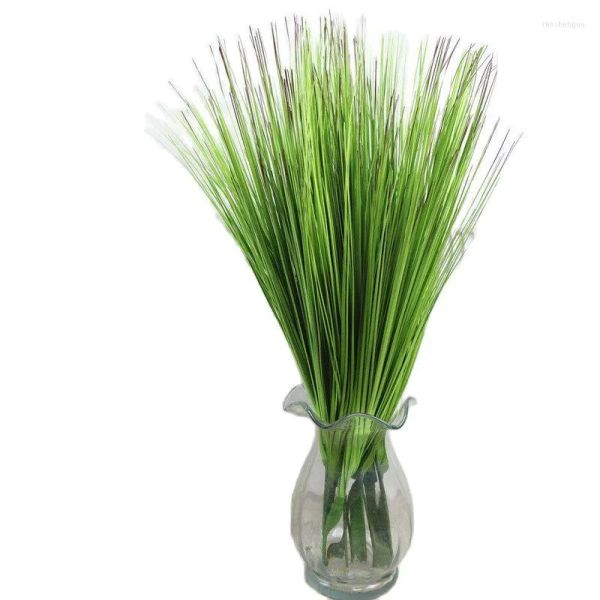 Flores decorativas 5 Pcs Grande Artificial Tropical Reed Plantas Falsas Cebola Grama Bando Plástico Arranjo de Flores Família Jardim Casamento BJ