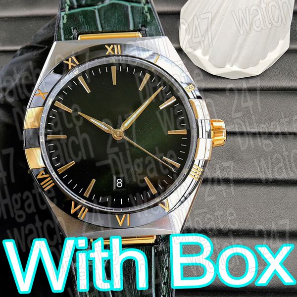 Designer de luxo mens relógio pulseira de borracha relógios automáticos 316 pulseira de couro de bezerro de aço inoxidável mineral vidro resistente a riscos superclone watchmen com caixa