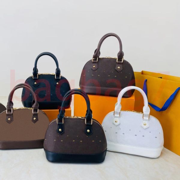 10A Alma BB sacos de alta qualidade de luxo Lady Shell sacos Mulheres Bolsas de Ombro Bolsas de Couro Shell Carteira inferior Bolsa de alimentos de alta qualidade Moda Crossbody Bags Tote