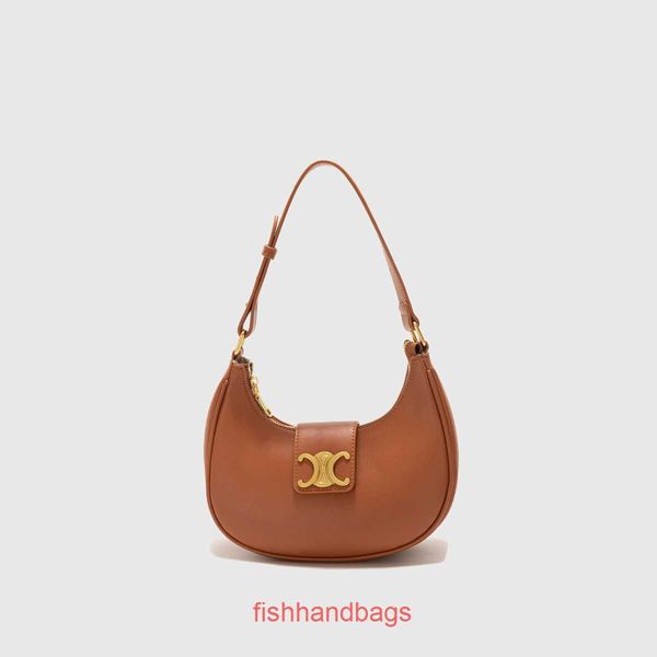 Luxo crossbody saddles saco de bolsa de bolsa feminina de Celins corown corown outono inverno novo arco versátil de triomphe saddle sagtwith o logotipo original