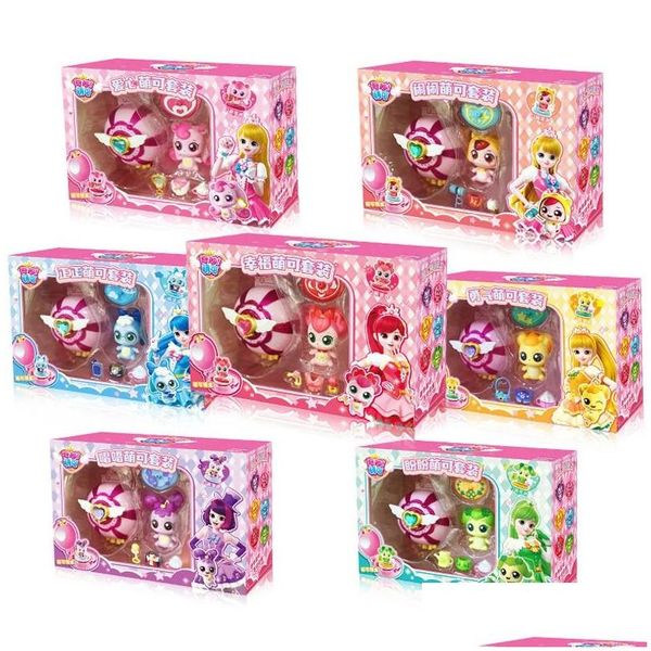 Trasformazione Giocattoli Robot Anime Catch Teenieping Mirror Box Set Cartoon Love Princess Magic Girl Regali di compleanno per bambini Drop Delive Dh6X0