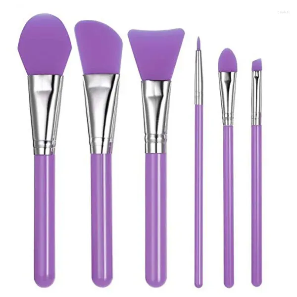 Pincéis de maquiagem de silicone máscara facial escova aplicador conjunto ferramentas de cuidados com a pele flexível escova de lama facial hidratantes sem pêlos