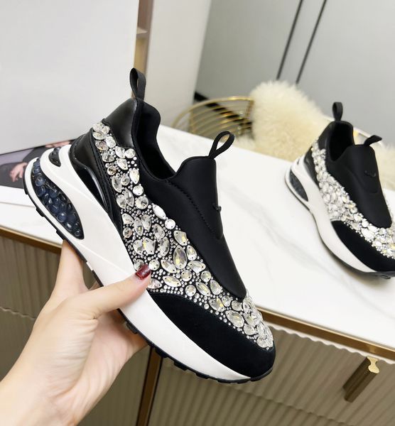 Diamond Sneakers Designer Casual Schoenen Dames Topkwaliteit Platform Luxe Mesh Trainers Sneaker Schoenen