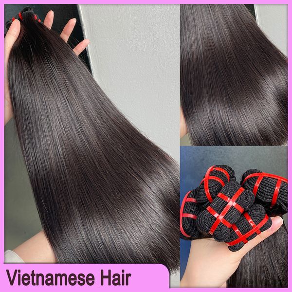 Mais vendida Grau 12A Double Wefted Extensões de cabelo vietnamita