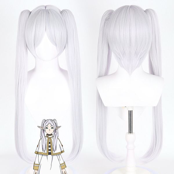 Figurinos de anime Wigs Cosplay Anime Frieren no funeral Himmel, Frieren, Fern, Linie, Stark, Ear Elfo Male e Feminino Adulto Halloween Party Wig Party Wig