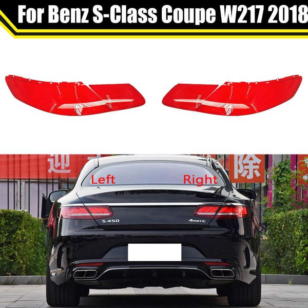 Per Benz Classe S Coupé W217 2018 Fanale posteriore per auto Luci dei freni Sostituzione Auto Borsette posteriore Copertura Maschera Paralume