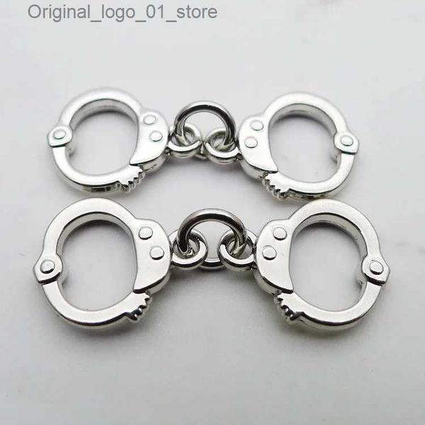 Schlüsselanhänger Lanyards Handschellen für immer Polizei Charme Anhänger Schmuck Finden DIY Halskette Ohrringzubehör handgefertigte Werkzeuge 6pcs Q231220