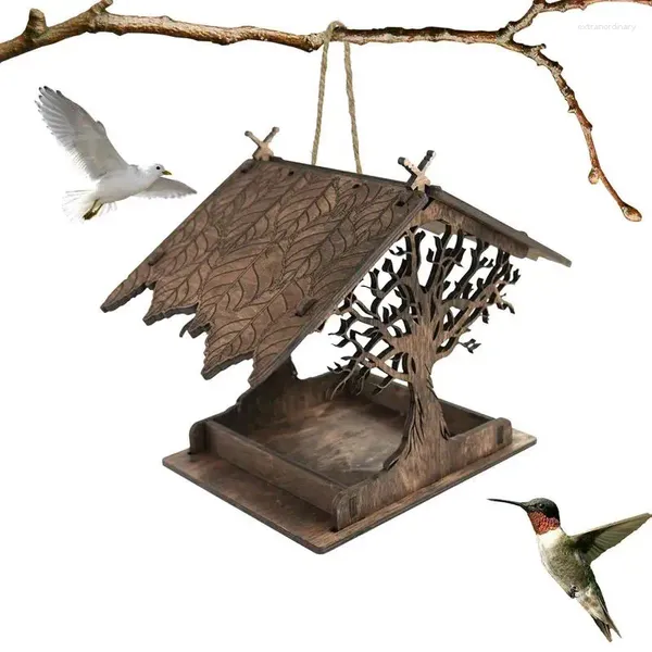 Outros suprimentos de pássaros Pendurado Birdfeeder Fora Cottage House Feeder para Outdoors Cardinals Blue Jays