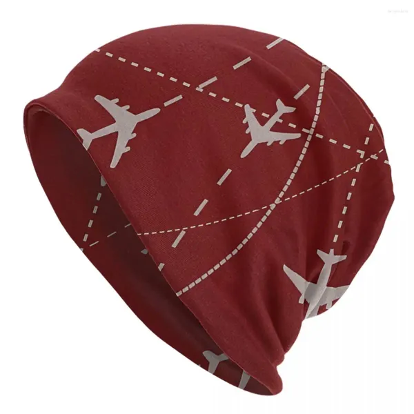 Berretti Rotte di volo Skullies Berretti Berretti Cappello rosso sottile Autunno Primavera Cappelli a cuffia Berretto da sci Hip Hop da donna