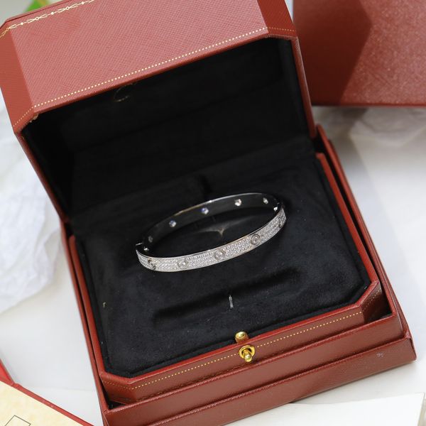 Designer-Armband, Luxus-Armband, Designer-Armbänder für Damen mit Diamant-Design, Hundert-Hartkörper-Armband, Weihnachtsgeschenk, Schmuck, optionale Geschenkbox, sehr schön