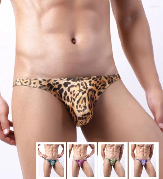 Unterhose sexy Unterwäsche für Männer gedruckt Leoparden Calcinha Präge Cuecas Modebikini Herren -Höschen Boxer Slips