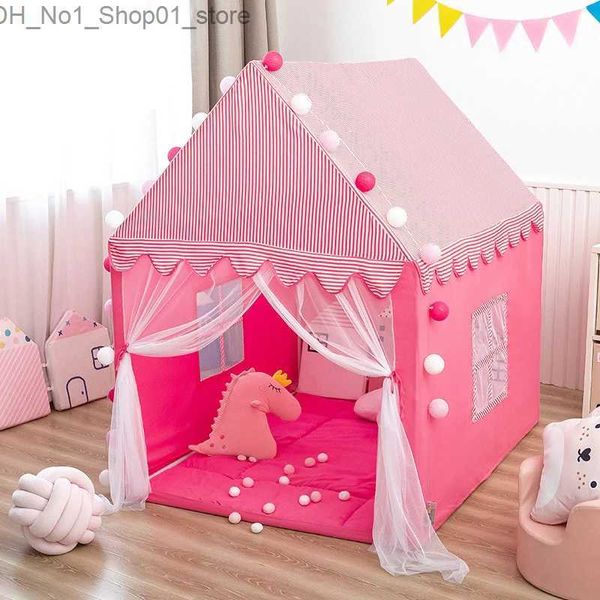 Oyuncak çadırları yeni kapalı açık çadır oyuncakları çocuklar ev kızları kızlar kale kapalı oyun evi çocuklar için oyuncak hediye q231220