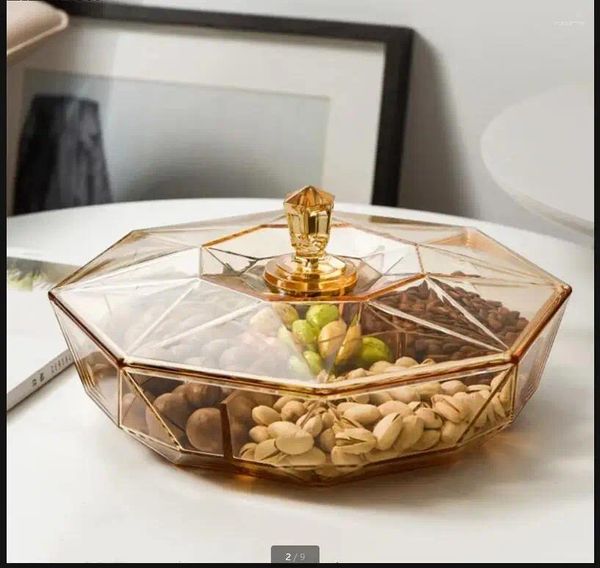 Plakalar geometrik şekil plastik meyve plakası alt ızgara atıştırmalık çanak kapak Nordic tarzı oturma odası mutfak saklama kutusu