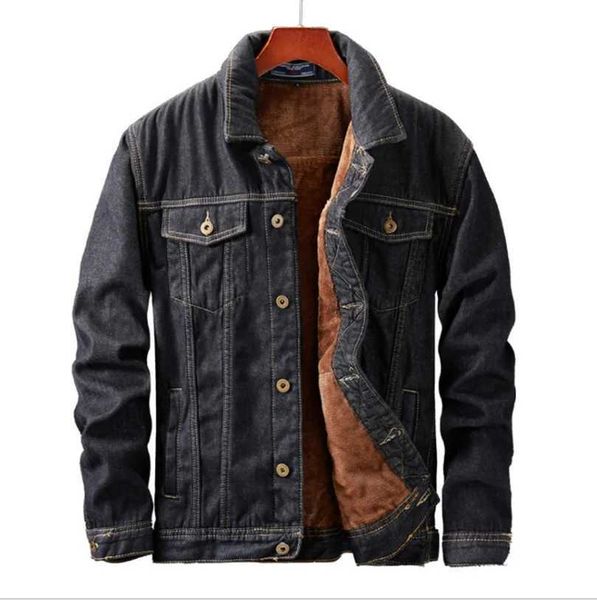 Jackets masculinos 2023 Winter Men's Jacket Menim Velvet Velvet grossa de algodão quente parka coreano Cashmere Plus Size Jeans Coatl231026