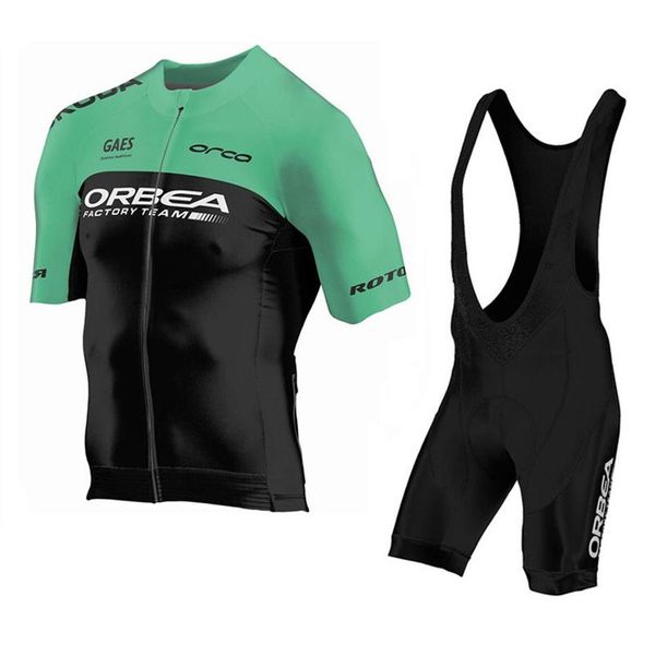 2019 Orbea Team Cycling Sleeves Short Shorts Jersey Bib Sets Mens roupas de seca rápida Maillot Mountain Bike U11712292S