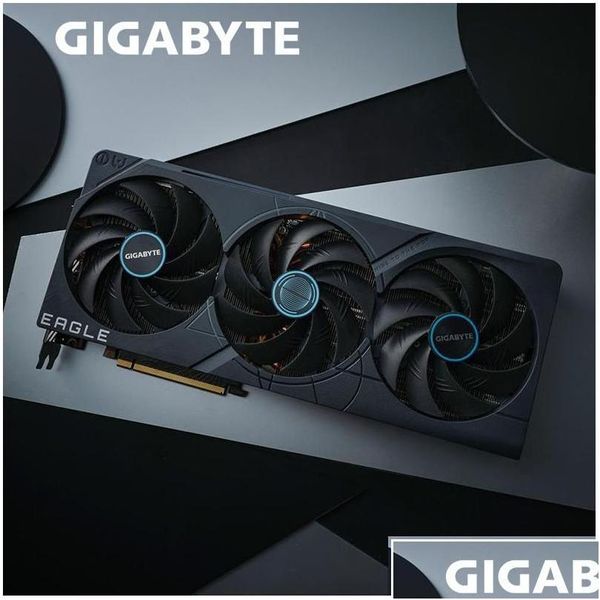 Monitores Gigabyte Rtx 4080 Graphics 16Gb Eagle Gddr6X Placa de vídeo Nvidia 40 Series 22400Mhz Pci Express 4.0 16X Drop Delivery Compu C Dh2Fd