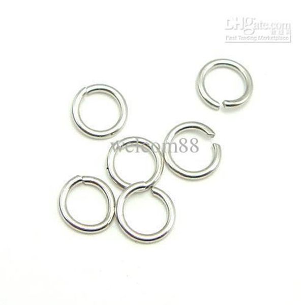 100pcs lote 925 Sterling Silver Open Jump Ring Rings Acessório para Jóias Diy Jóias Presente W5008 253p