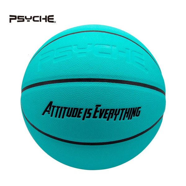 Nº 7 Moda Simples Rede de Basquete Vermelho Pu Bola Azul Bola de Basquete para Treinamento Infantil 231220