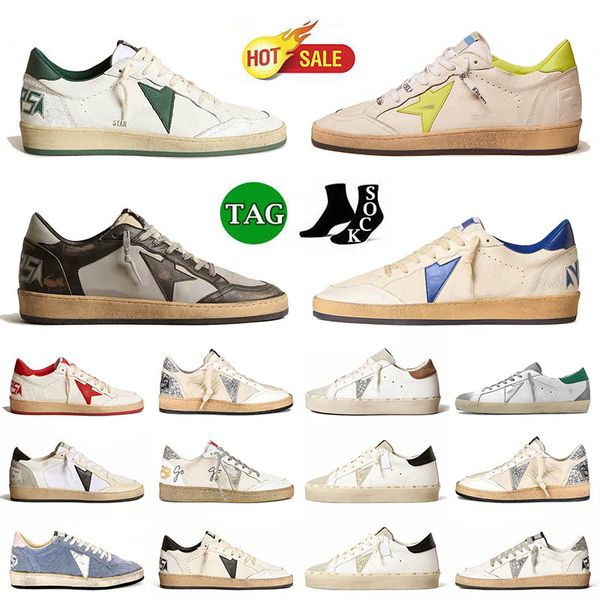 2024 Nuovo arrivo Golden Goooooses Sneakers Donna Uomo Piattaforma Vintage Vecchio Nero Bianco Argento Italia Sporco Plate-forme Sport all'aria aperta Scarpe da ginnastica Mocassini Scarpe 35-46