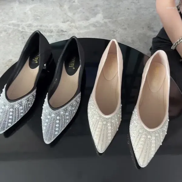 Scarpe eleganti Fondo morbido Décolleté con bocca poco profonda Slip On Tacchi alti Punta a punta Sandali stringati con lacci 2023 Zoccoli per le donne Moda