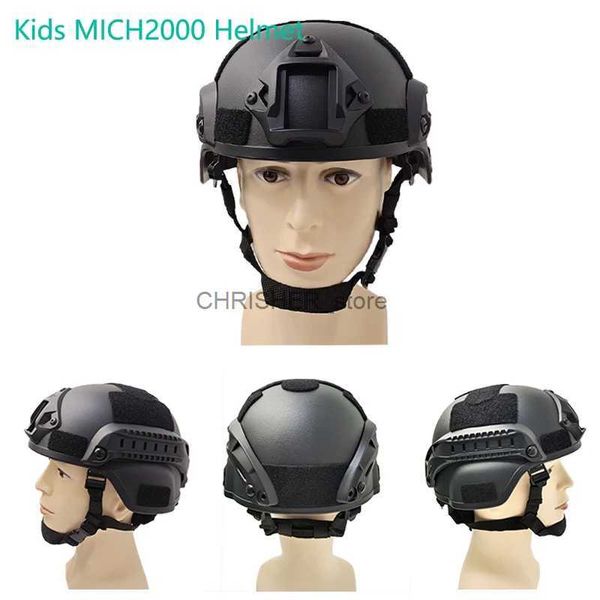 Альпинистские шлемы Детский шлем MICH2000 Легкий детский CS War Game Защитные шлемы Спорт на открытом воздухе Боевая безопасность Тактическое защитное снаряжение