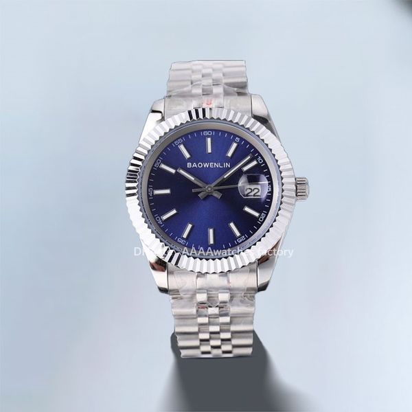 Lüks Datejust Mens Watch Tasarımcı Otomatik Mekanik 2813 Hareket Yükseltme Altın Jübile Aydınlık Sporlar Kendi Rüzgar Montre De Luxe Saatler Kutu Orologio Montre