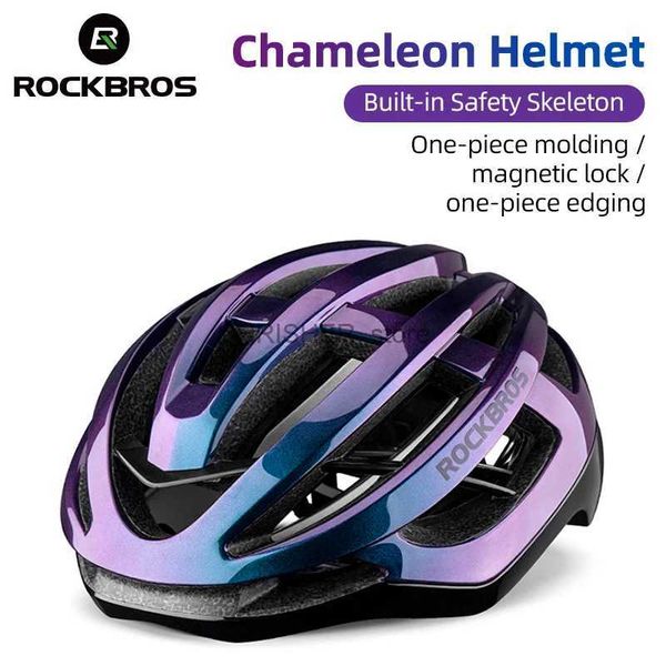 Capacetes de escalada ROCKBROS Capacete de bicicleta respirável ultraleve integralmente moldado unissex à prova de choque ajustável capacete de bicicleta de estrada equipamento de ciclismo