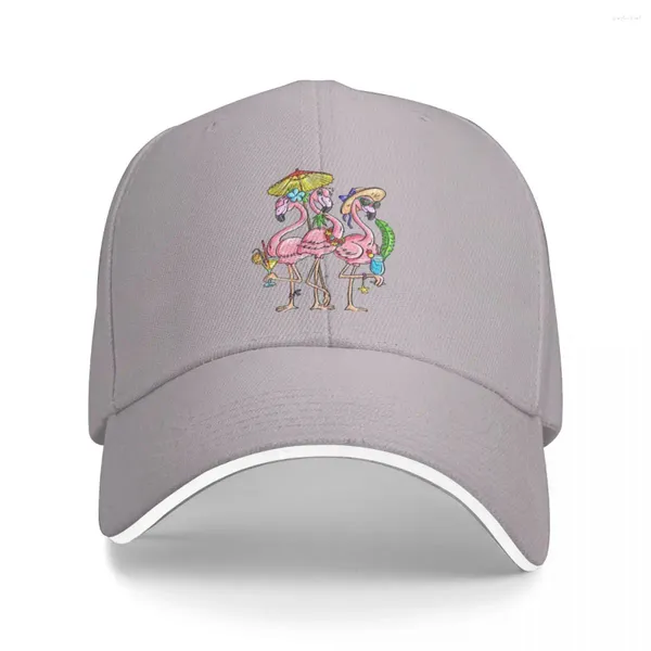 Bonés de bola Flamingo Summer Art Cap Beisebol Masculino Senhoras Chapéu Homens