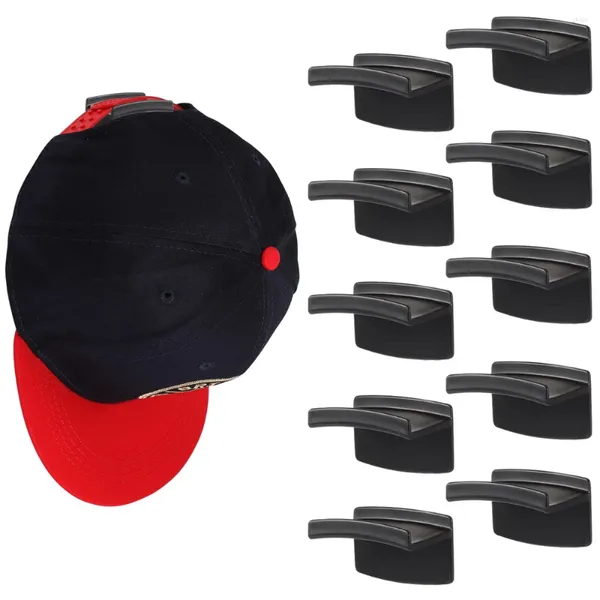 Cappellini a sfera 5/10 pezzi ganci per cappelli per parete supporto per rack minimalista gancio forte per cappelli da baseball display nero