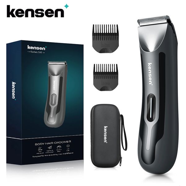 Kensen S10 Aparador elétrico de pelos masculinos, aparador de pelos pubianos para homens, biquíni recarregável por USB, navalha 231220