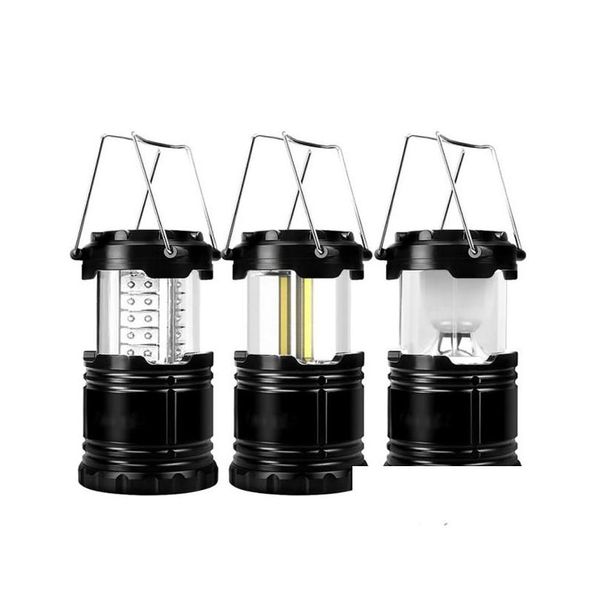 Tragbare Laternen Lecam Lampe USB Wiederaufladbare Cam Licht Outdoor Zelt Laterne Solar Power Zusammenklappbare Taschenlampe Notfall Drop Liefern Dhcox