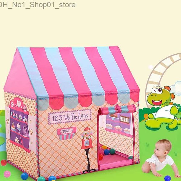 Tende giocattolo baby pieghevole per le case di gioco e divertimento tenda giocattolo all'aperto lodge wigwam giochi all'aperto per bambini q231220
