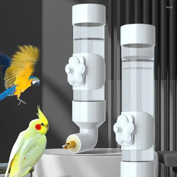 Outros suprimentos de pássaros Aves Alimentador de água Gaiola automática Suspensa Periquito Dispenser para Budgie Bebedor Garrafa Acrílica Parrot Waterer