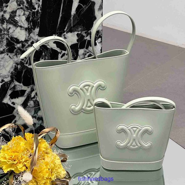 Оптовая топ -топ оригинал Celins's Tote Bags Online Shop Factory Outlet Tote For Sale Womens Bag 2023 Новое триумф холст ковш одно плечо с настоящим логотипом