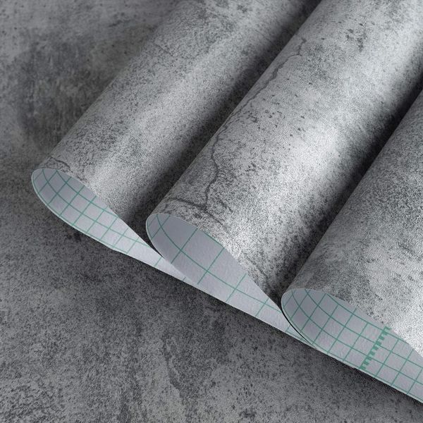 TOTIO серые бетонные обои, самоклеящаяся цементная текстурированная контактная бумага, виниловая настенная пленка, домашний декор 231220