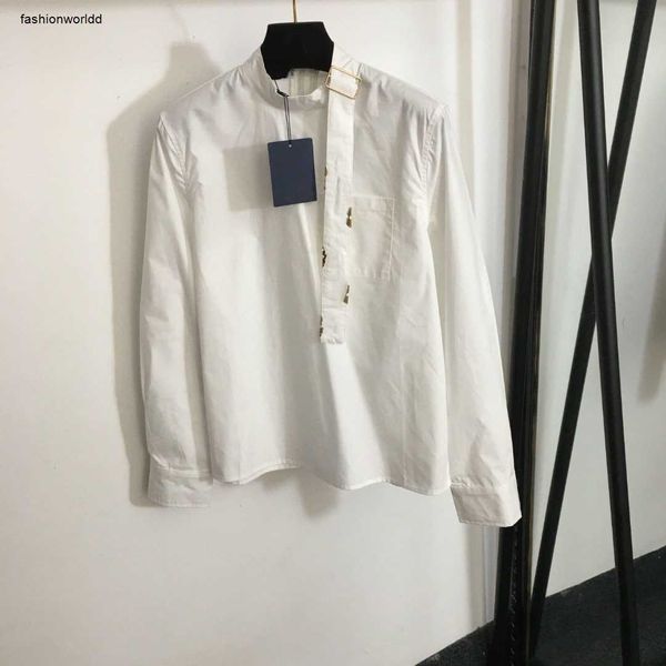 Tasarımcı Gömlek Kadınlar İçin Marka Giysileri Yaz Ceket Moda Şeridi Stand Yaka Kız Ceket 19 FW
