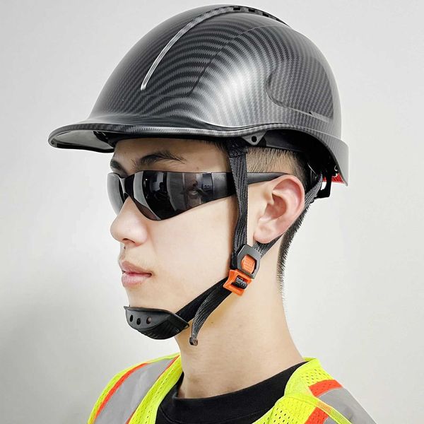 Capacetes de escalada CE Capacete de Segurança Industrial Engenheiro ABS Ansi Hard Hat para Homens Leve Ventilado Trabalho Cabeça Proteção Fibra de Carbono
